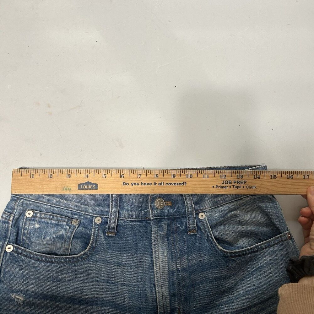 Madewell Perfect Vintage Distressed Straight Leg Jeans Size 28 - Picture 7 of 11